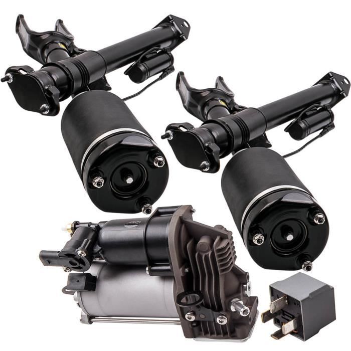Schokdempers voor Mercedes M ML GL Klasse W164 X164 4x Voor- en Achterschokdempers + Compressorset
