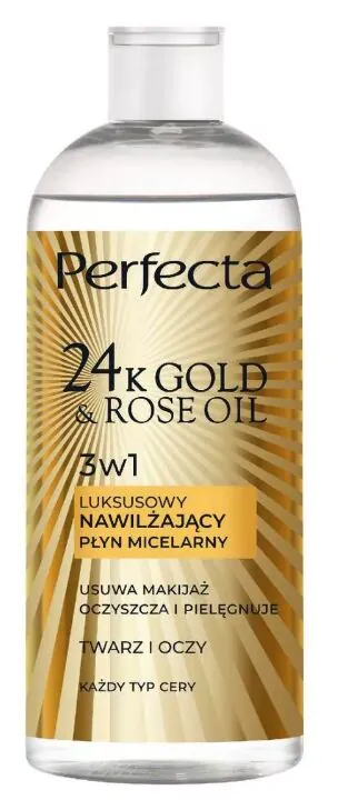 Perfecta Oczyszczanie 24K Luksusowy płyn micelarny każdy typ cery