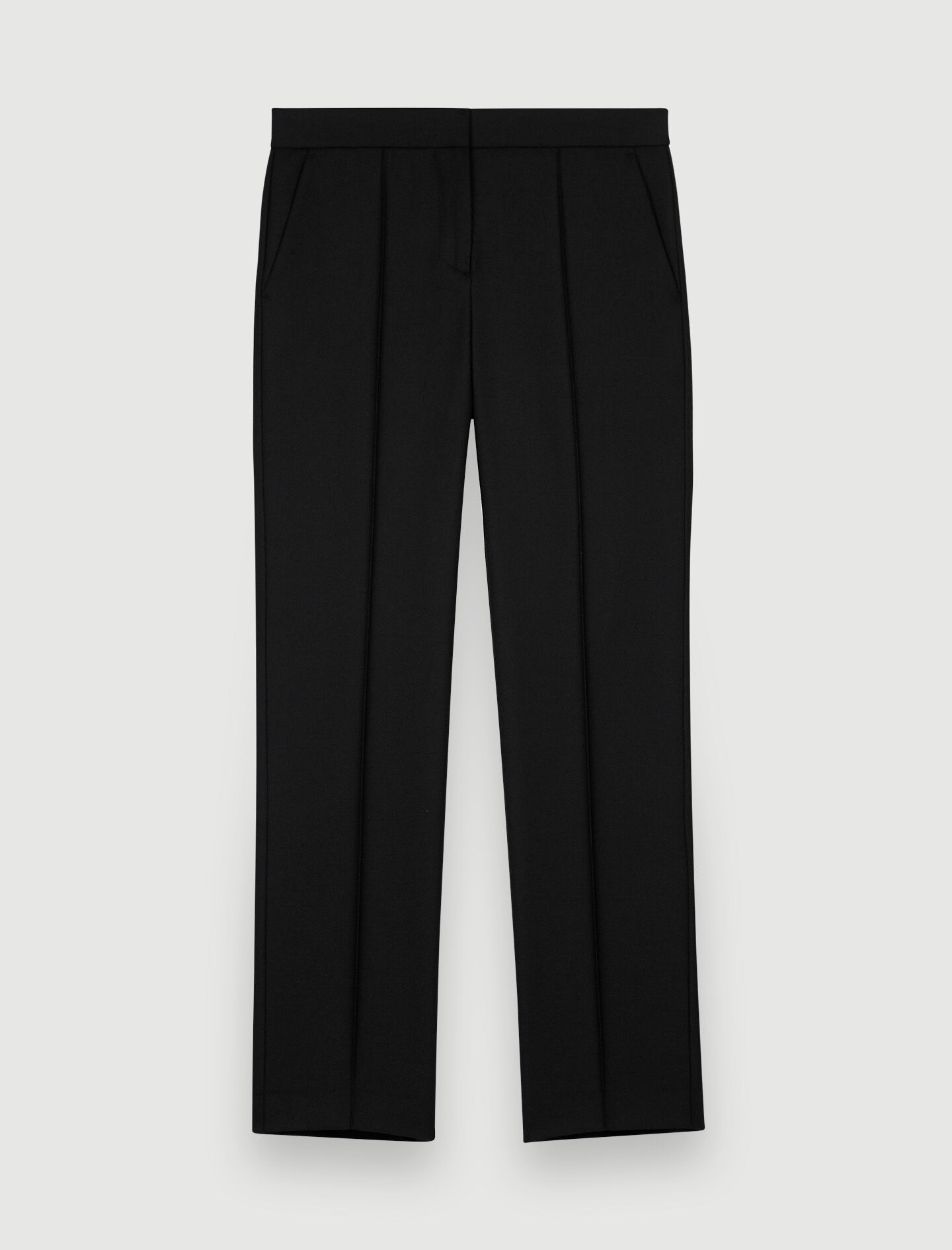 Pantaloni negri de costum - Negru