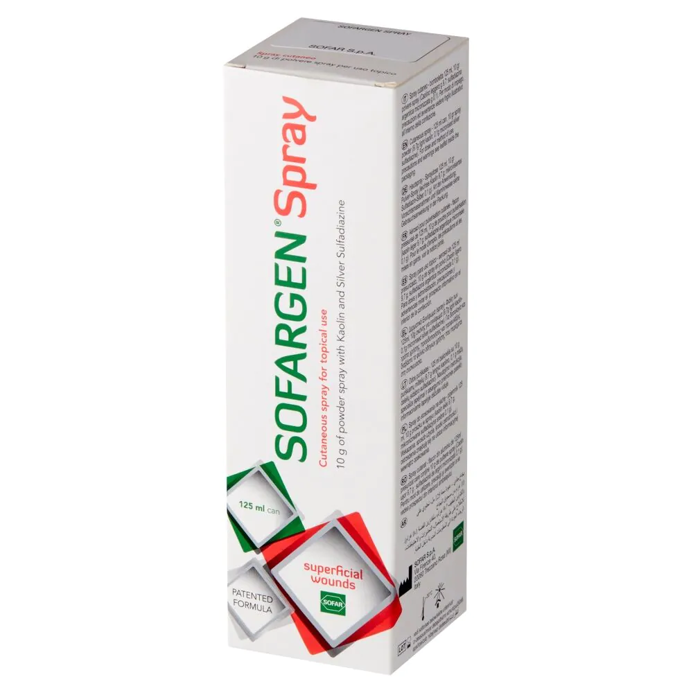 Sofargen Spray, Opatrunek z sulfadiazyną srebra