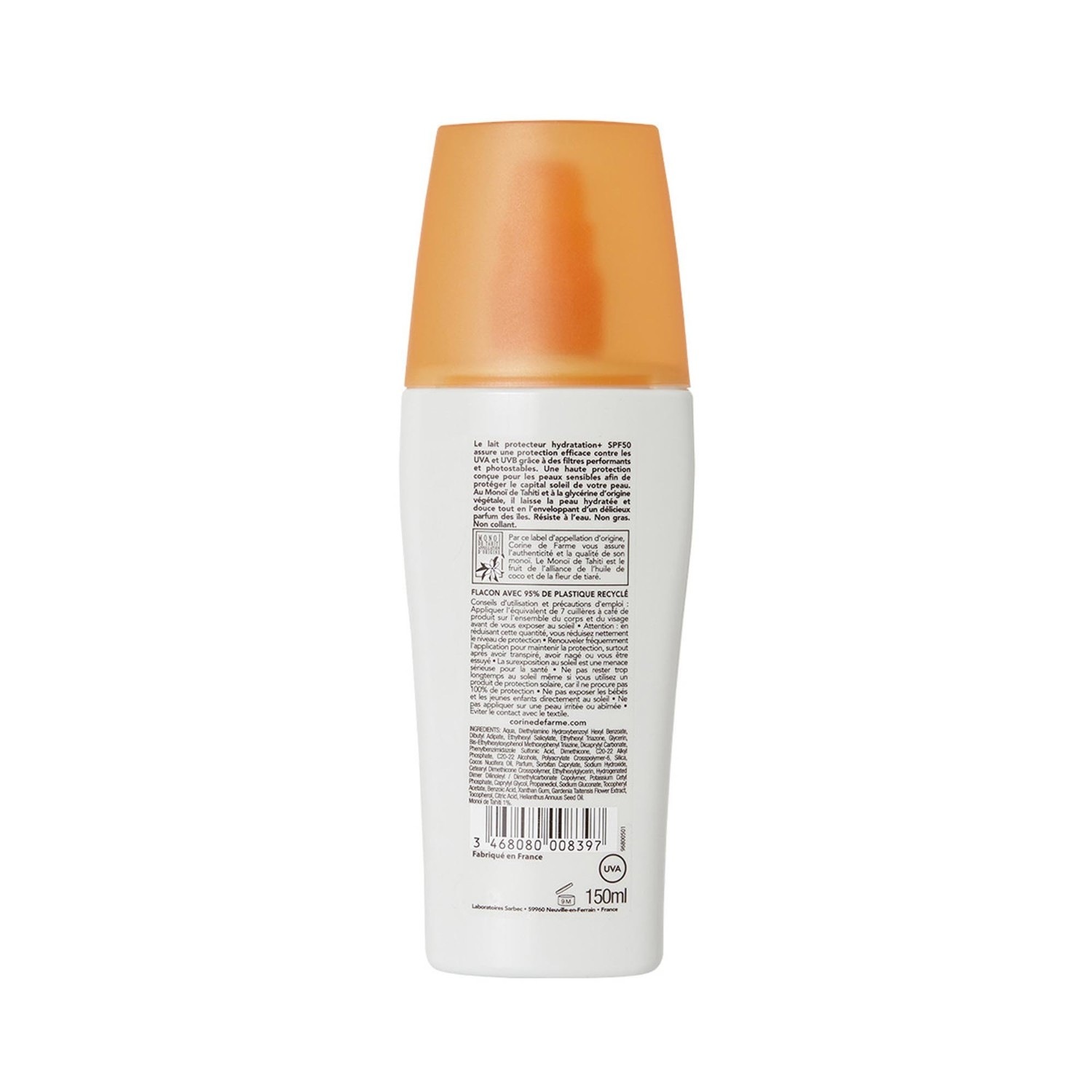 CORINE DE FARME LAIT PROTECTEUR HYDRATATION+ SPF30