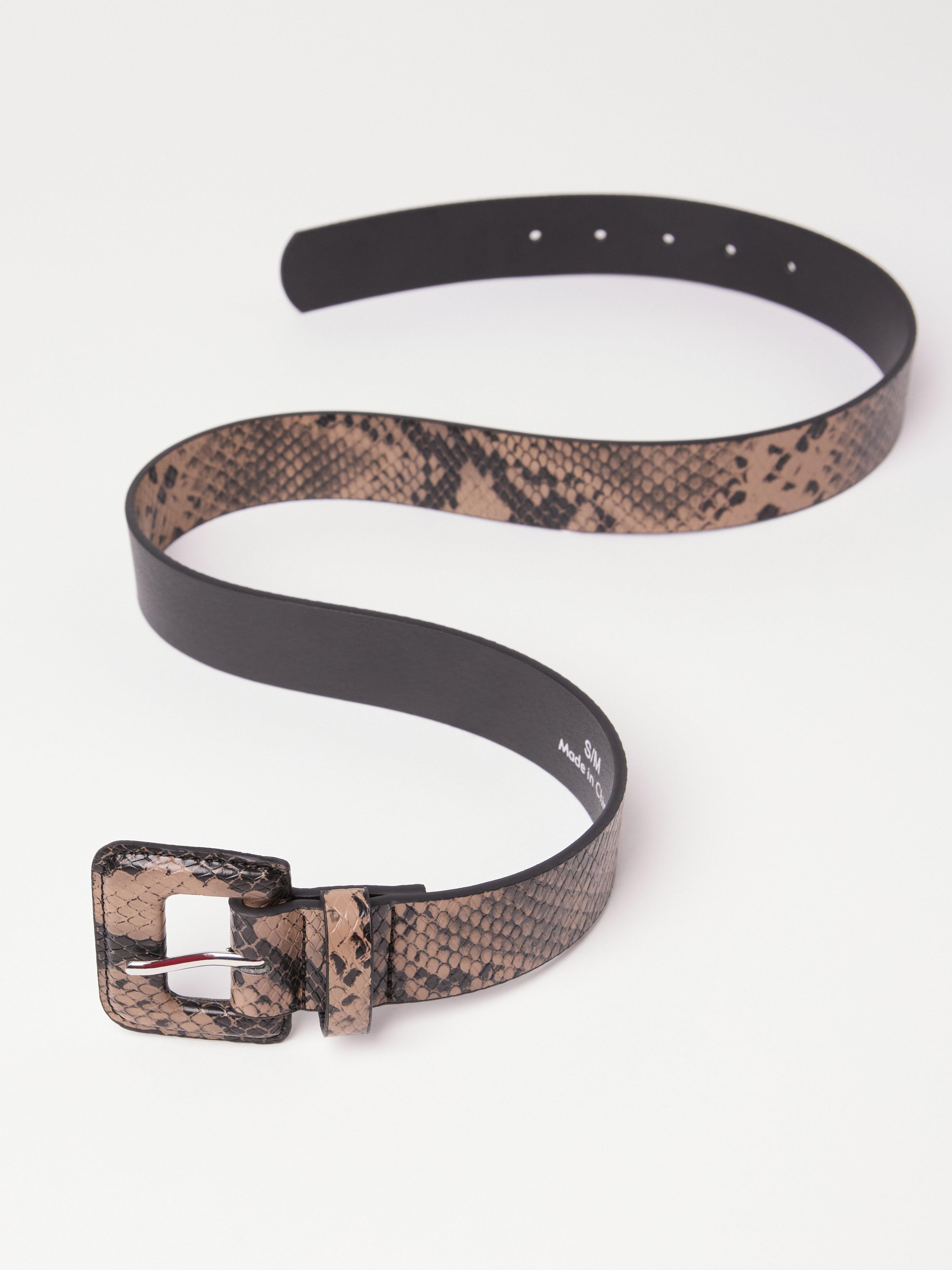 Ceinture en simili cuir marron foncé