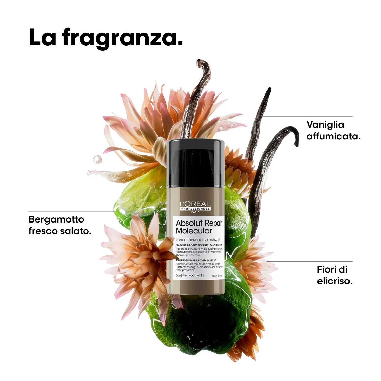 SERIE EXPERT New Absolut Repair Molecular Leave-In Mask - Crema Capelli, Crema Capelli Styling & Finish
