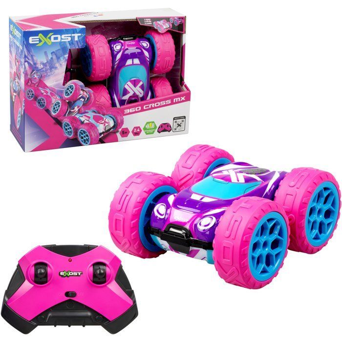Radio-controlled car - EXOST - 360 Cross MX - 1/18 scale - 2.4 GHz - Rechargeable battery - Pink - Ages 5+