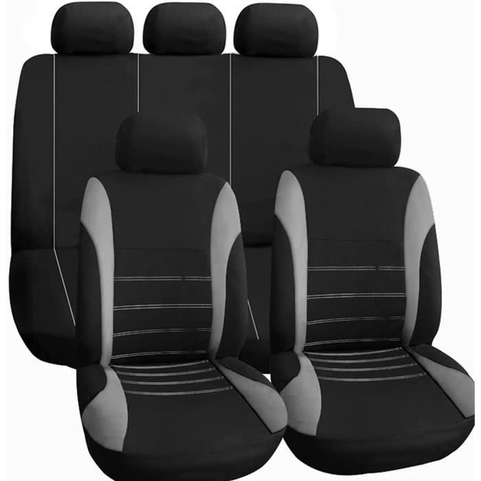Fundas para asientos de coche - Fundas universales de alta calidad para asientos de coche en 9 piezas.