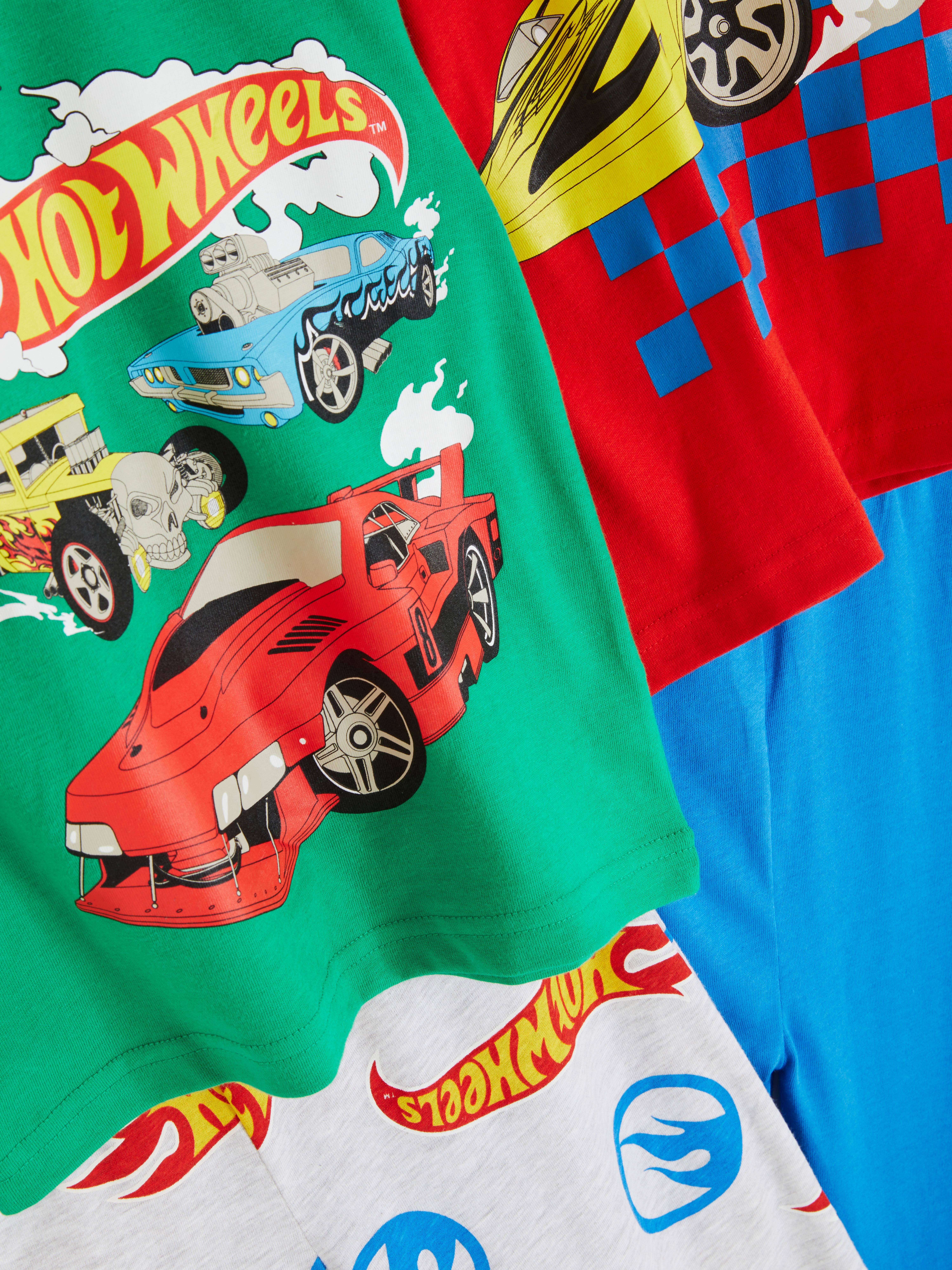 Hot Wheels Pyjama-Set mit Aufdruck, 2er-Set Ein Set aus zwei langen Pyjamas mit Hot Wheels-Aufdruck