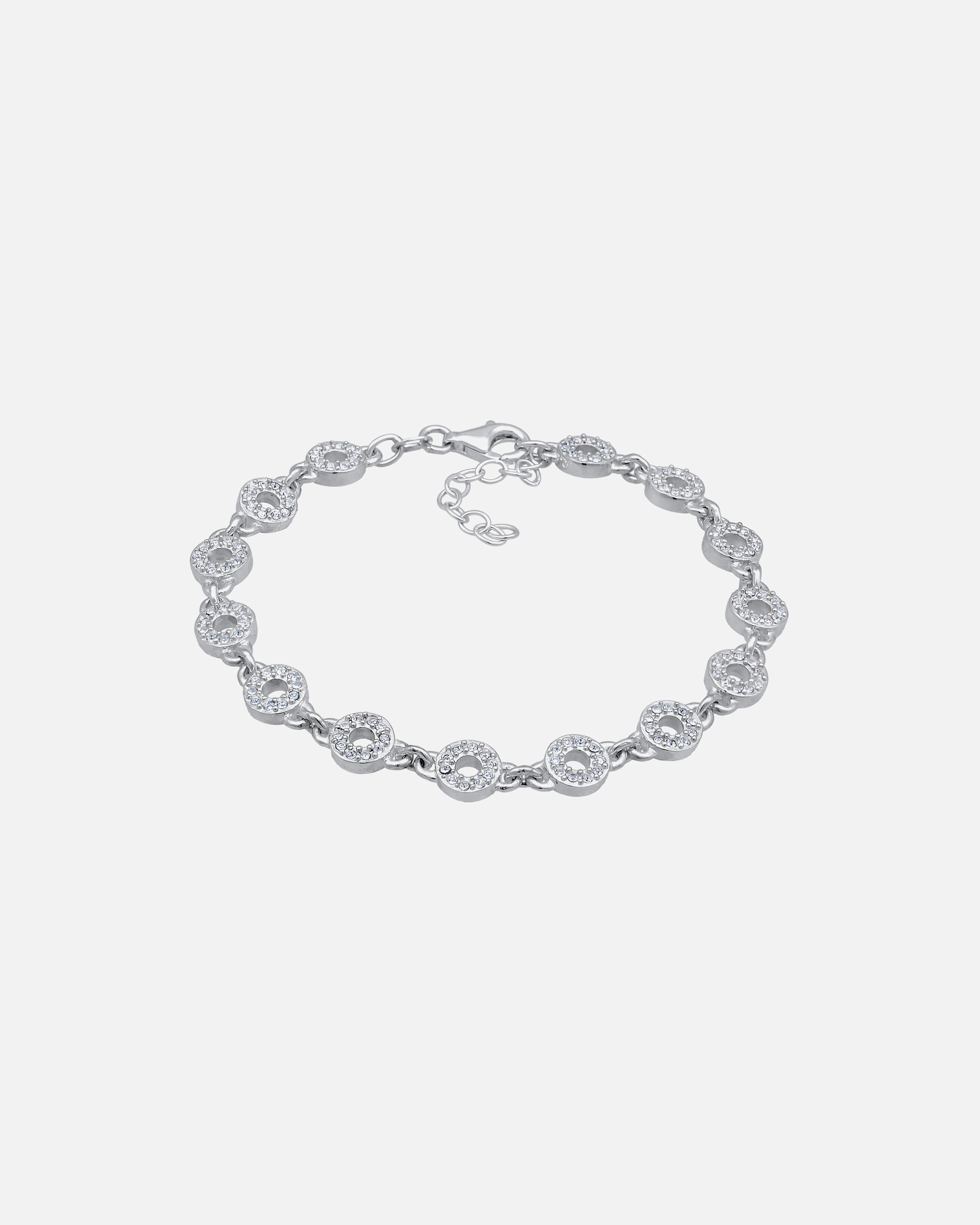 Elli PREMIUM Femmes Cercle Élégant avec cristaux en Argent Sterling 925