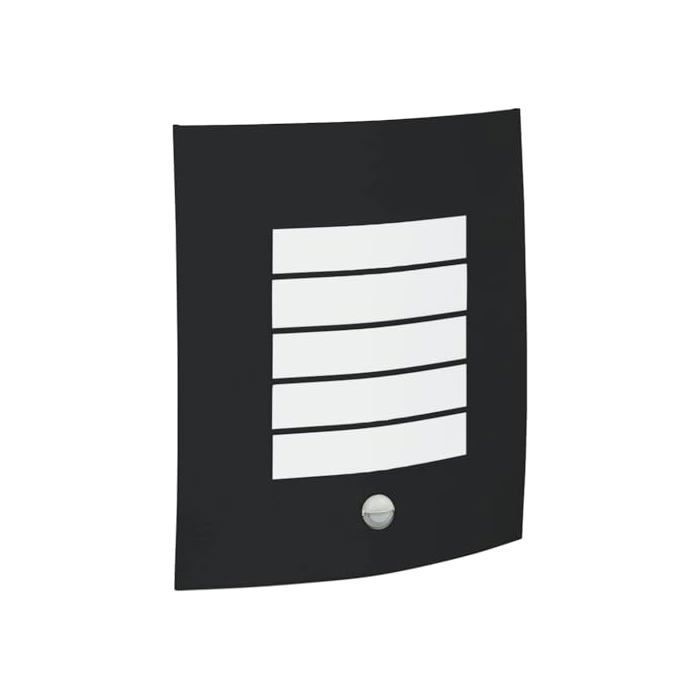 Applique da esterno moderna - vidaXL - Nera - 23,5x9x26 cm - Acciaio inossidabile e plastica
