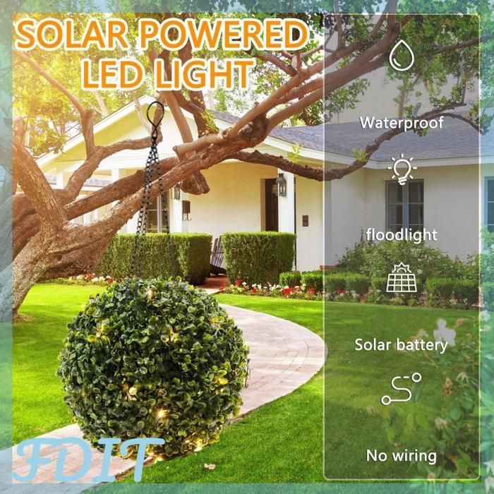Luminária solar para pátio GOTOTOP, simulação de vaso de planta, luzes para gramado e jardim.