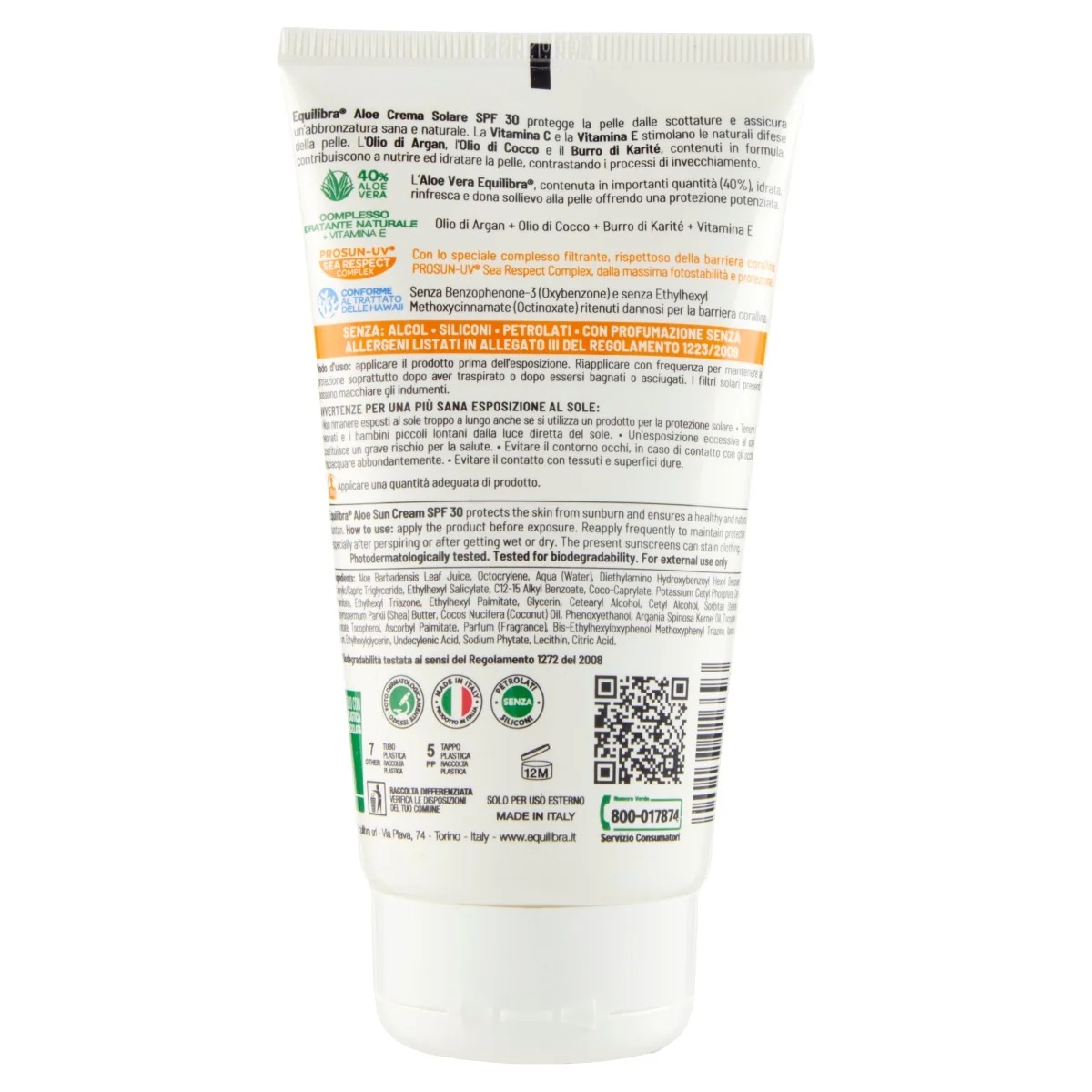 EQUILIBRA Protetor Solar Equilibra Aloe FPS 30 150 ml Proteção Solar