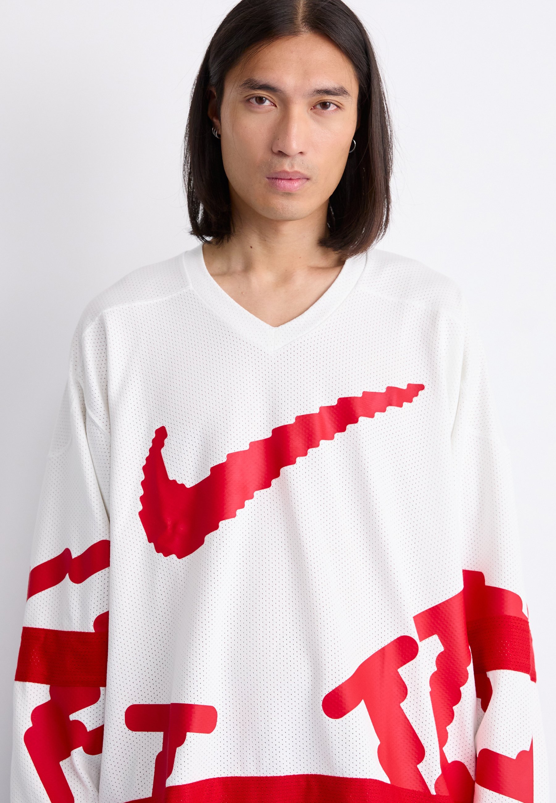 Maillot à manches longues Nike Sportswear CLUB HOCKEY NEO - blanc/rouge universitaire