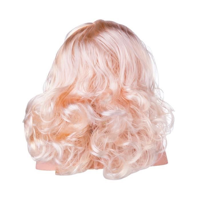 Cabeza de maquillaje y peinado infantil, set de peluquería para niñas, set de belleza y peinado para muñecas para niñas de 3 años en adelante.