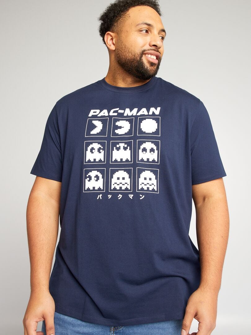 Camiseta estilo Pac-Man - PRETA