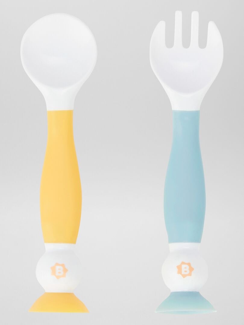 Set van 2 'Badabulle' bestekstukken - blauw