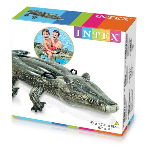 Intex fotorealistisk trykt oppustelig krokodille