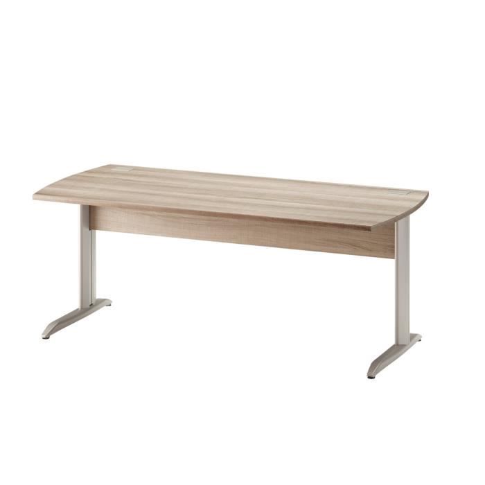 GAMI - JAZZ Scrivania in metallo da 160 cm, Made in France - Marrone Cappuccino