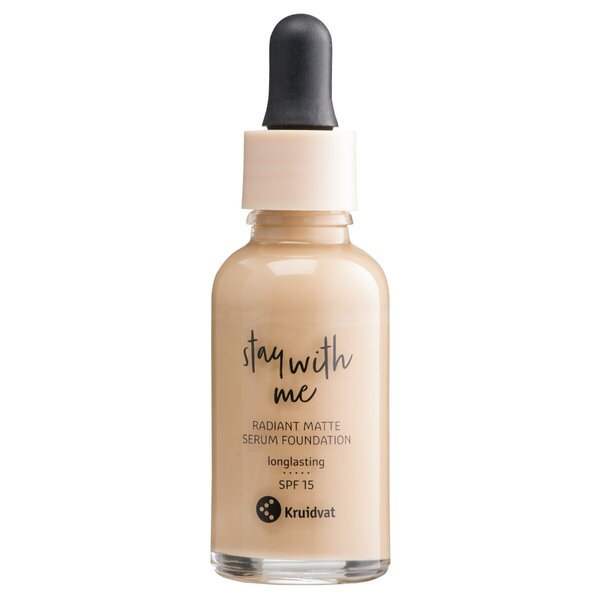Kruidvat Stay With Me 030 C Dewy Beige Radiant Matte Serum Foundation 30ml