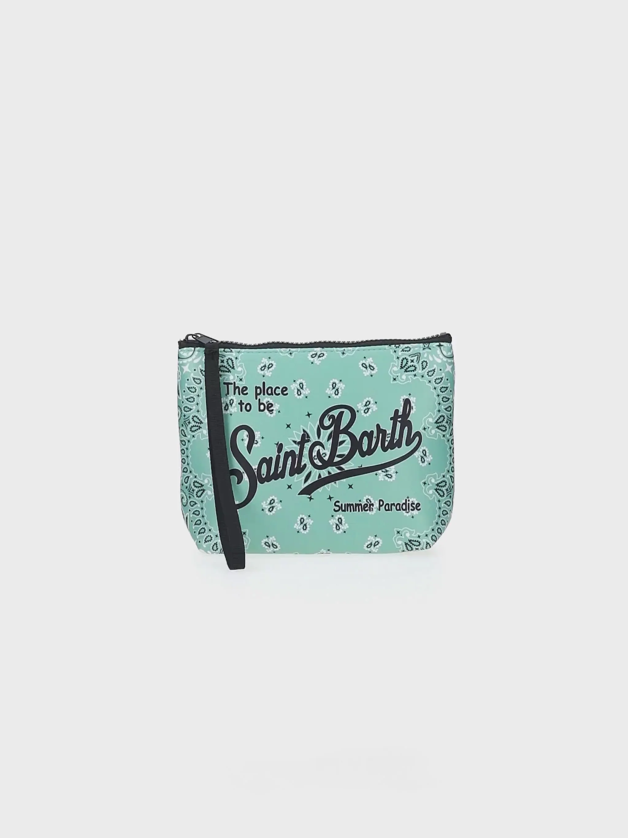 Aline scuba clutch tas met bandana-print