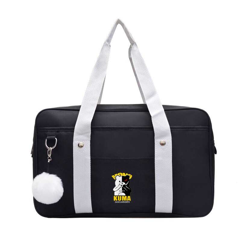 Danganronpa Danganronpa Borsa per uniforme scolastica giapponese per studenti Monokuma Borsa in tela JK