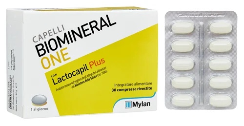BIOMINERAL Biomineral One Lactocapil Plus voedingssupplement tegen haaruitval 30 tabletten