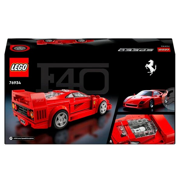 LEGO Speed Champions 76934 Ferrari F40 супер аутомобил