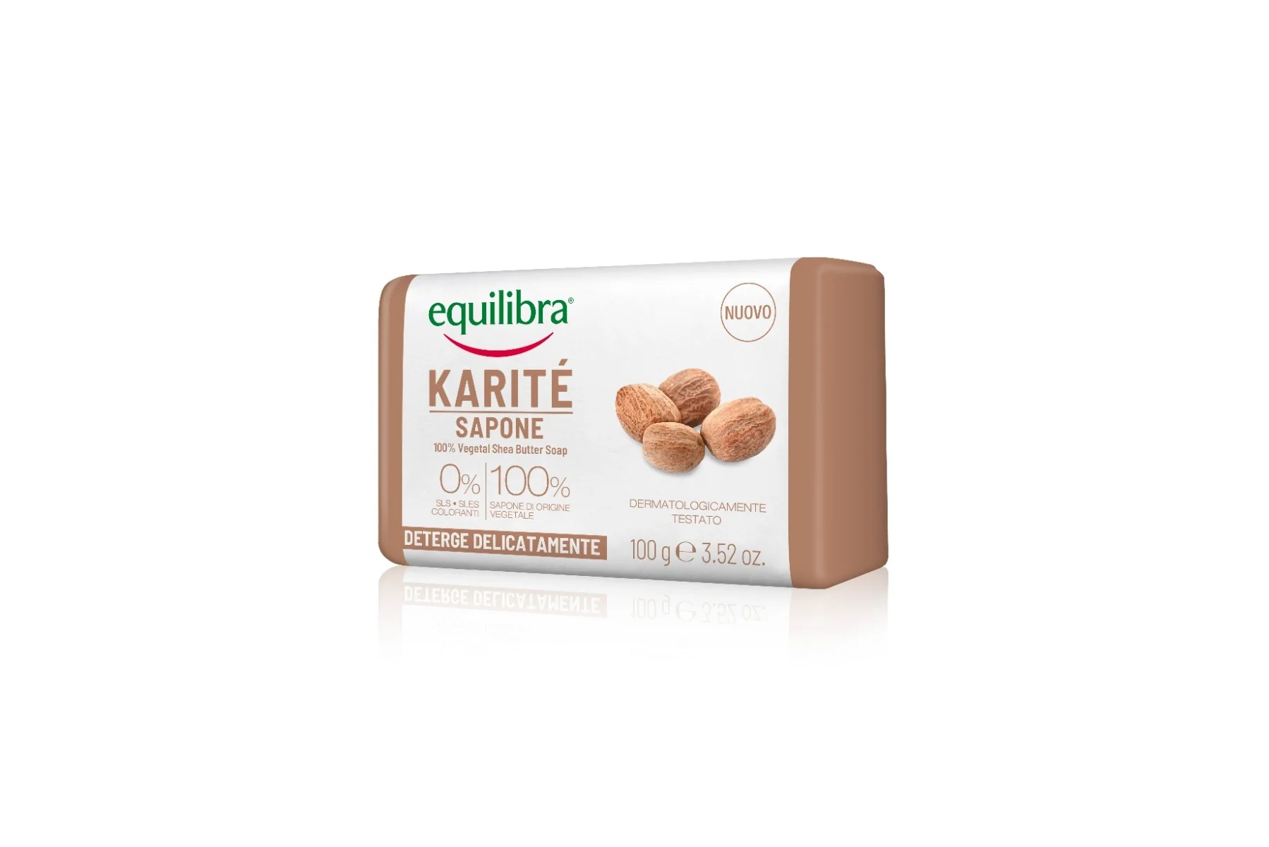 EQUILIBRA Equilibra Karitè Hand Kit 100% φυτικό σαπούνι 100 g + κρέμα χεριών 100 ml