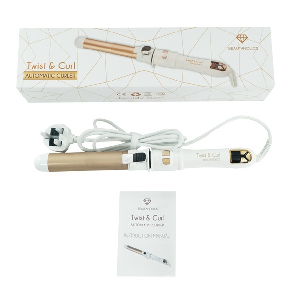 Beautaholics Twist & Curl Automatischer Lockenstab - Weiß 32 mm