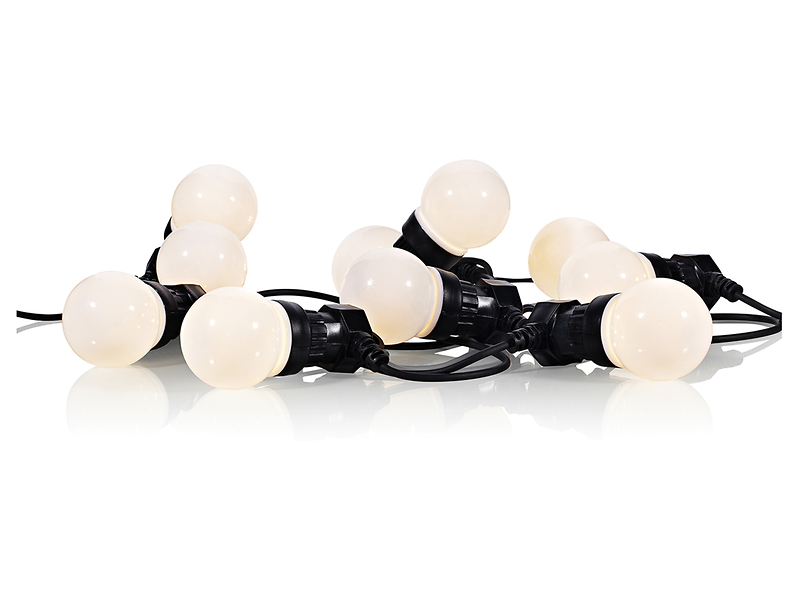 Girlanda świetlna Dakke 10 LED 450 cm z ciepłą barwą światła czarna