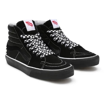 Checkerboard Black Sk8-Hi personalizzate