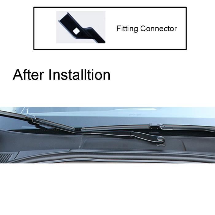Set of 3 front and rear wiper blades for Renault Twingo 2 (2007-2014)