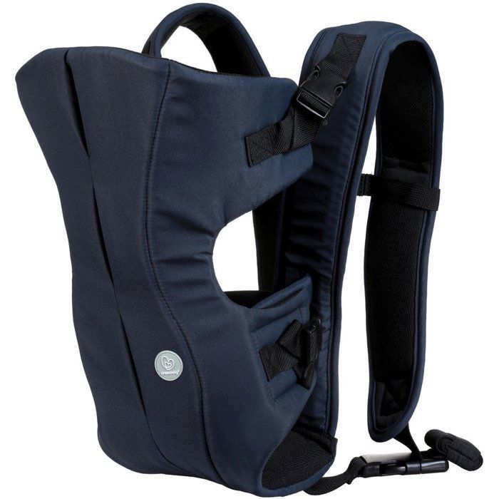 DREAMBABY 3-in-1 On-The-Move Baby Carrier - Lightweight, Breathable - Inward/Outward Facing and Back Carry - Navy Blue - 3.5-12kg