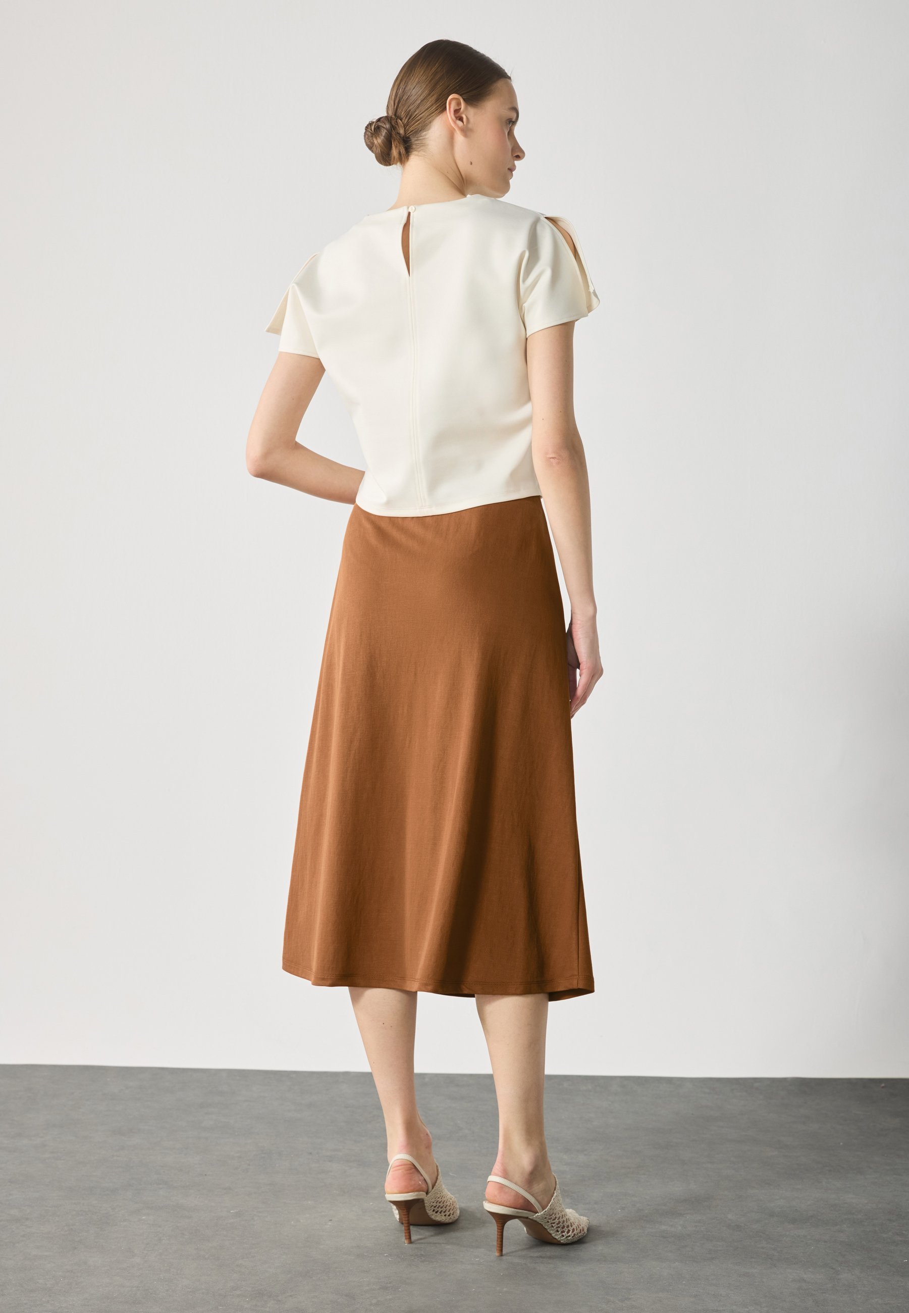 Anna Field maxi rok - bruin