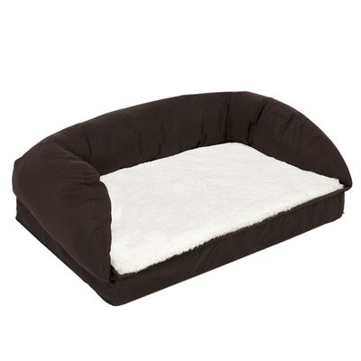 Orthopädisches Hundebett – Braun/Beige
