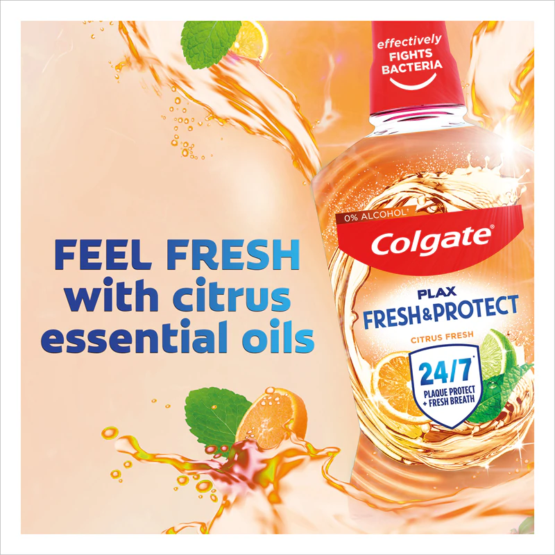 Enxaguante bucal Colgate Plax Citrus Fresh