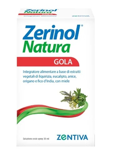 ZERINOL Zerinol Natura Gola spray 30 ml pour le confort du nez et de la gorge