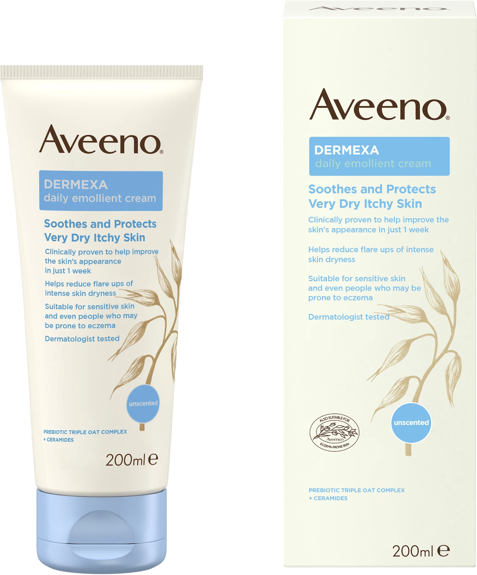 Dermexa dnevna emolijentna krema 200 ml - Aveeno