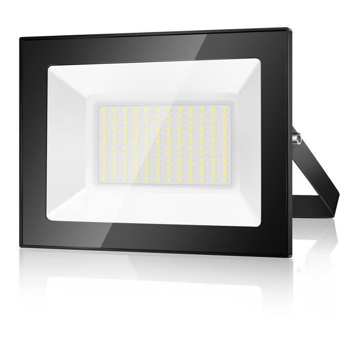 Faro LED da esterno da 100 W, 10000 lumen, 6500 K, faretto LED da esterno IP66, luce bianca fredda per patio, garage, giardino, terrazza, fabbrica