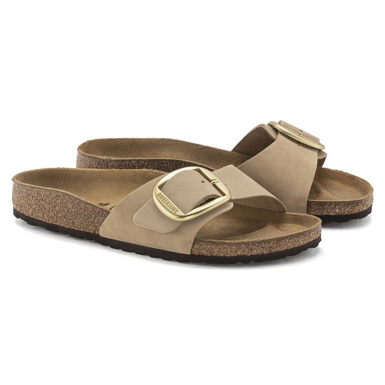 Madrid Big Buckle Pelle Nubuck - Sandcastle Sandcastle