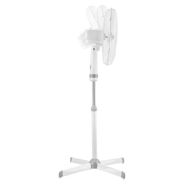 Ventilatore a piantana Sencor SFN 4047WH - 3 velocità - Oscillazione a 90° - Altezza regolabile 103-126 cm