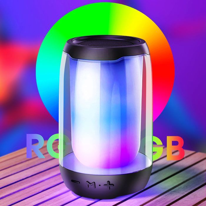 Mini Enceinte Bluetooth - LINQ - 5W - Étanche IPX6 - Autonomie 6h - LED RGB 11 Couleurs