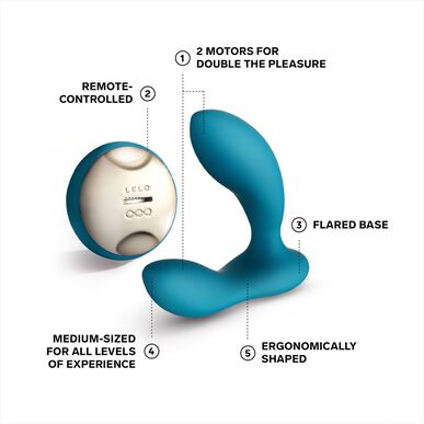Lelo Hugo Ocean Blue prostatamassasjeapparat 1 enhet