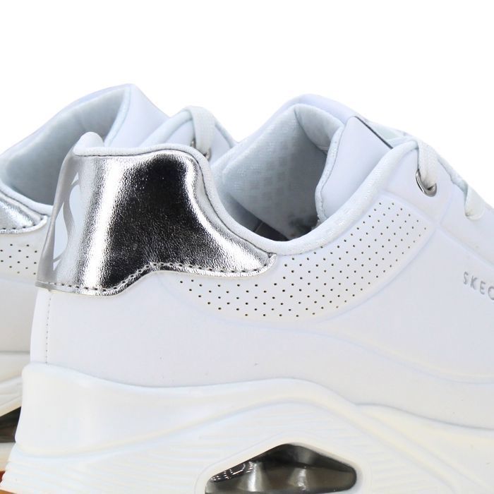 Sapatos infantis - SKECHERS - Uno Gen1 310545L WSL - Branco - Com cadarço - Rasteiro