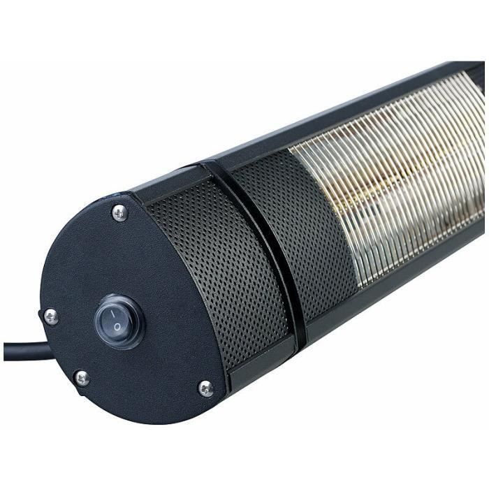 Buitenverwarming met stralingselement - IRW-3100 - 3000 W - Zwart - Infrarood - Verstelbare thermostaat