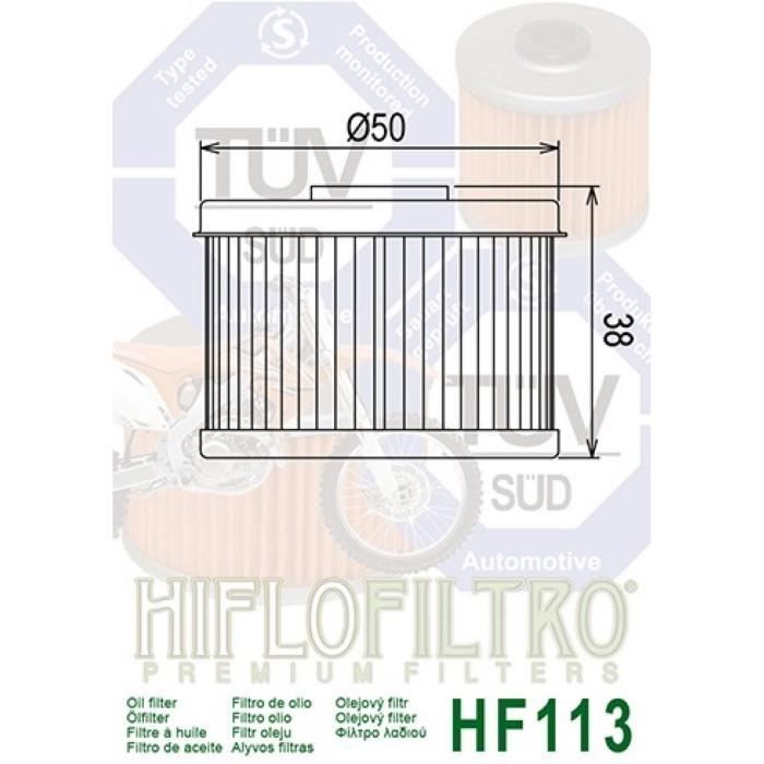 Filtre à huile Hiflo Filtro pour Moto Honda 125 Xl V Varadero 2001-2016