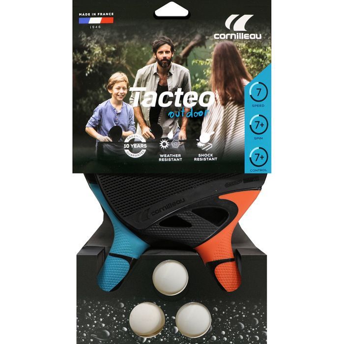 Conjunto Cornilleau Tacteo Duo: 2 raquetes e 3 bolas