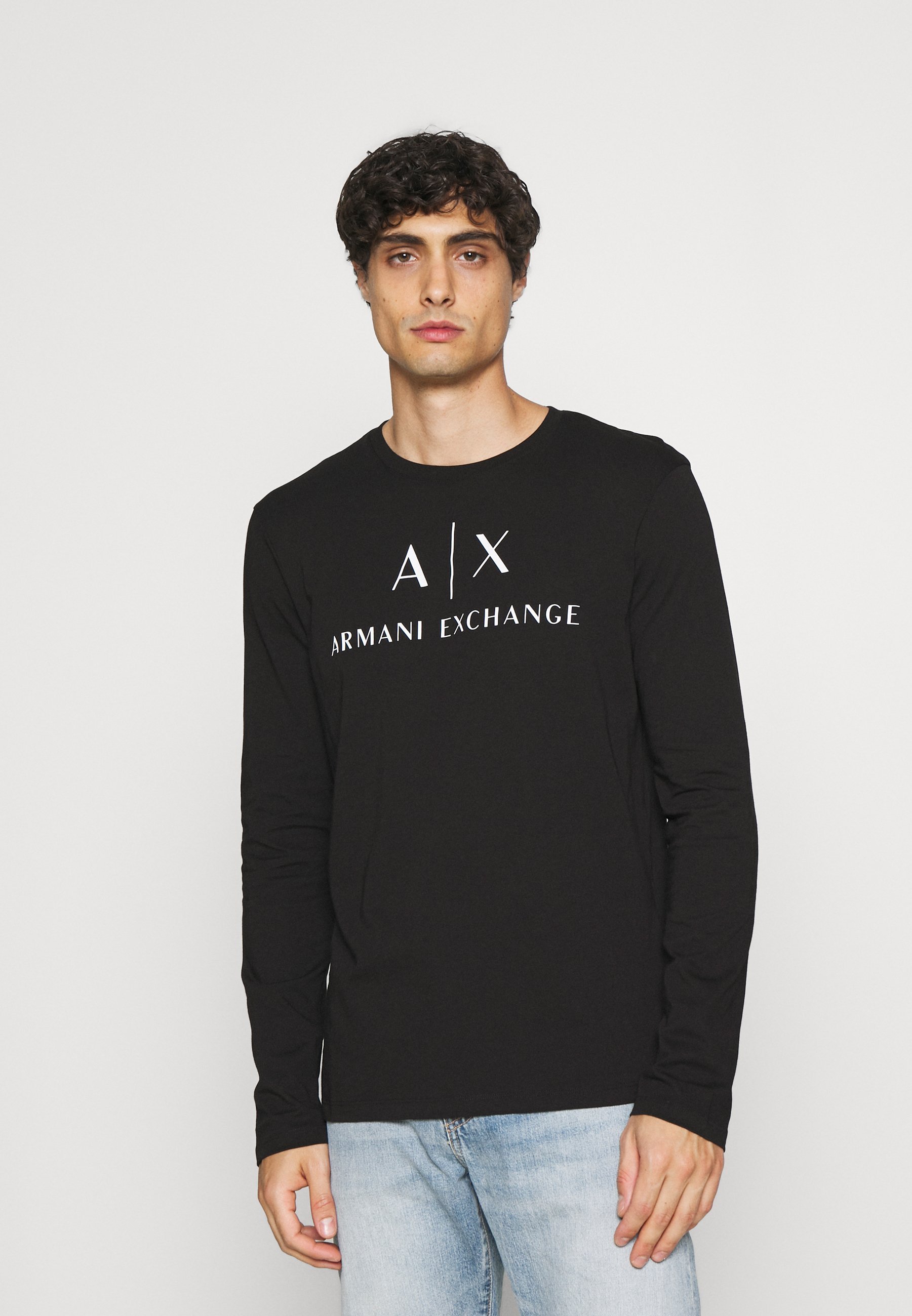 Armani Exchange Langarmshirt – schwarz