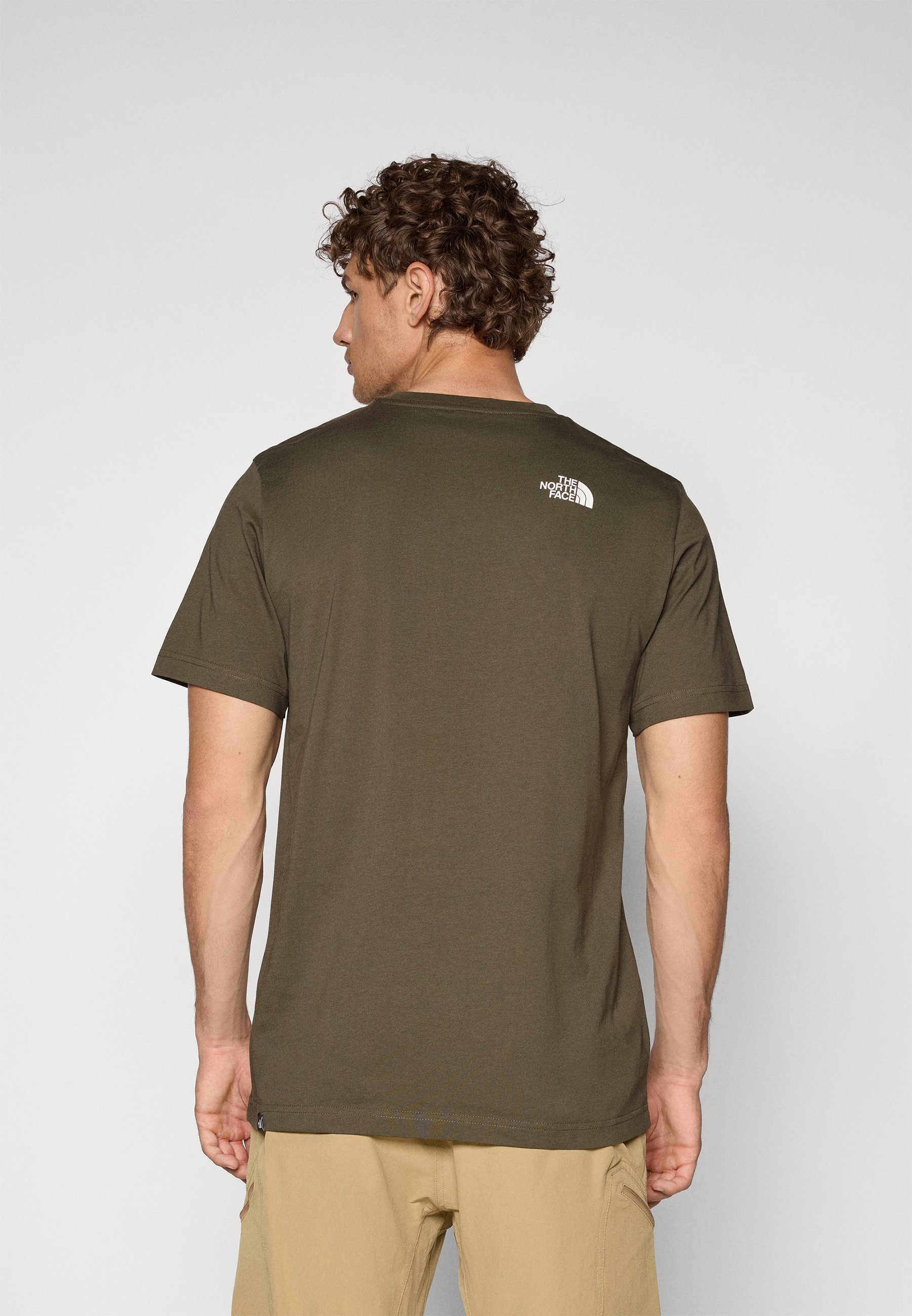The North Face M SS SIMPLE DOME TEE - Sport T-shirt - nieuw taupegroen