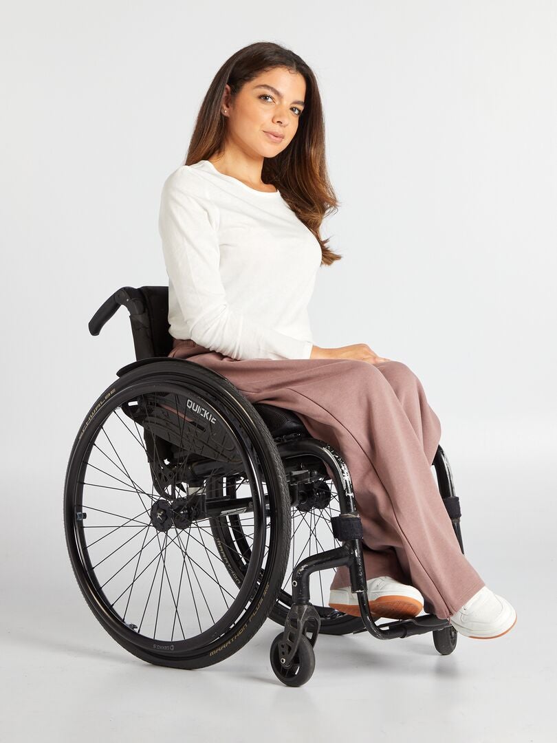 Pantalones de pijama de felpa - MORADO