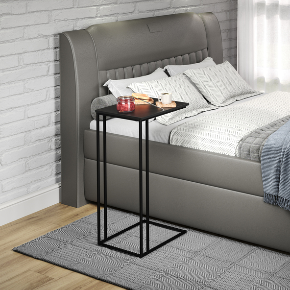 Strike side table, black