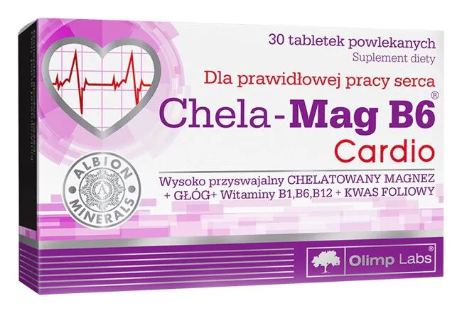 Olimp Chela-Mag B6 Cardio, Preparat z magnezem i witaminami, Tabletki
